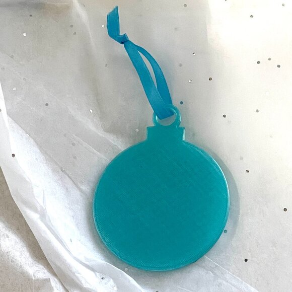 Initial B Rhinestone Blue Christmas Ornament-New! - Picture 3 of 3